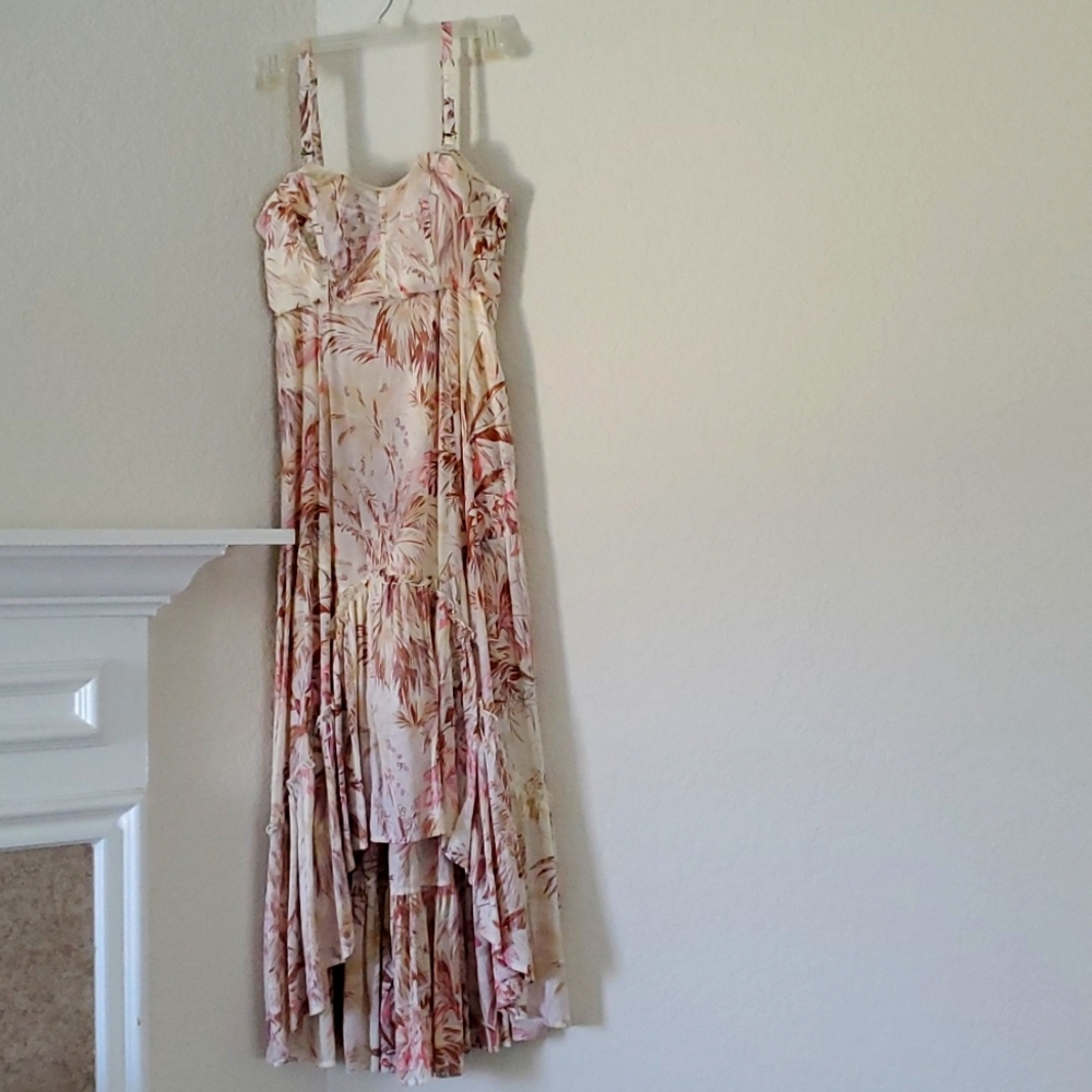 Gorgeous Anthropology hi low floral dress